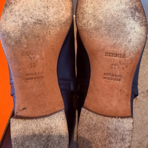 Hermes Black Ankle Boots with Strap Detail - Picture 13 of 17